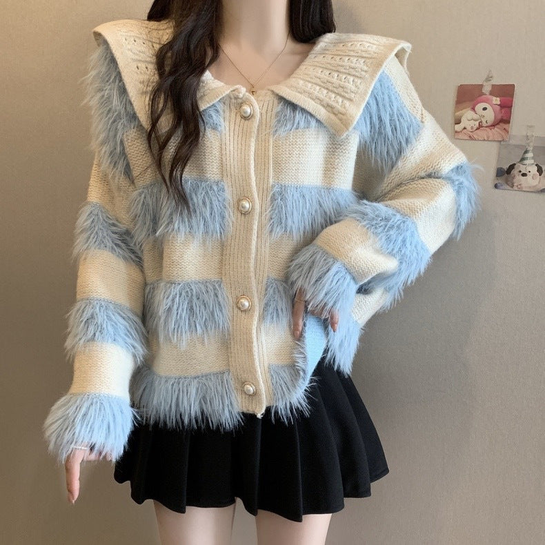 Sweater Coat For Women Autumn And Winter Mink Fur