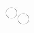 S925 Sterling Silver Big Circle Earrings Women