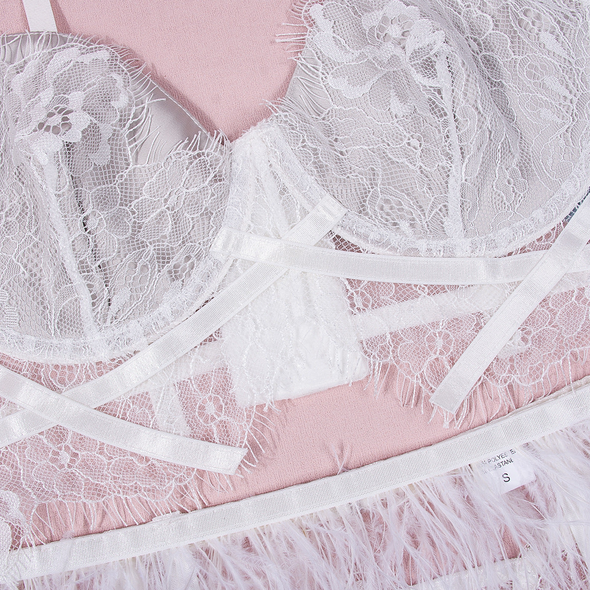 Women's Fashion Lace Slim Fit Underwear Three-piece Set