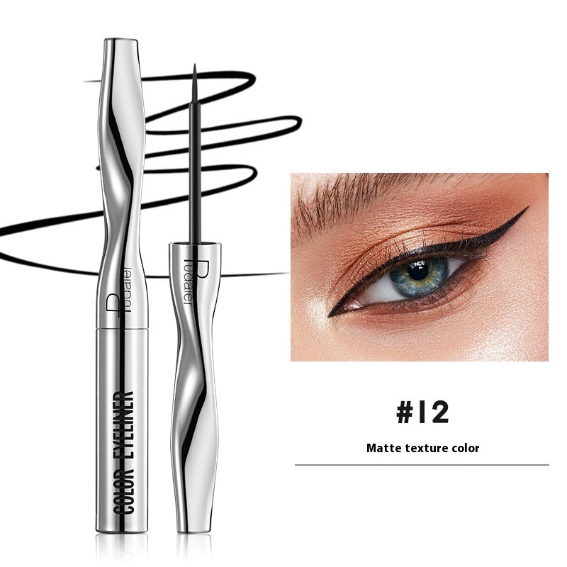 Color Eyeliner Makeup Waterproof Quick-drying Very Fine 24 Colors