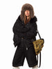 Short Fur Collar Coat Padded Hooded Cotton Coat