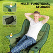 Portable Padded Camping Chair, With Bag - Olive Green