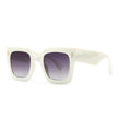 Trendy Large Frame Square Cat Eye Ladies Sunglasses Sunglasses