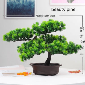 Simulation Artificial Flower Potting Decoration Plastic Tree Big Welcome Pine