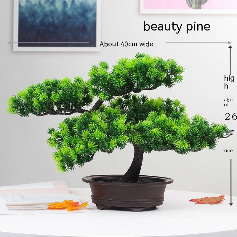 Simulation Artificial Flower Potting Decoration Plastic Tree Big Welcome Pine