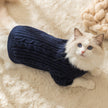 Casual Simple Solid Color Pet Sweater Warm Cat Anti-lint Clothes