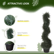Topiary Artificial Faux Cedar Tree Spiral Fake Plant