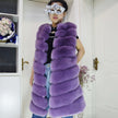 Women's Long Style Trendy Fox Fur Coat