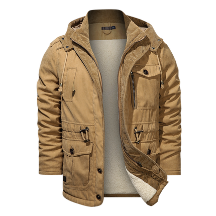 Jacket Men Cotton Casual Parkas Jacket Coat Men Brand Loose Parkas