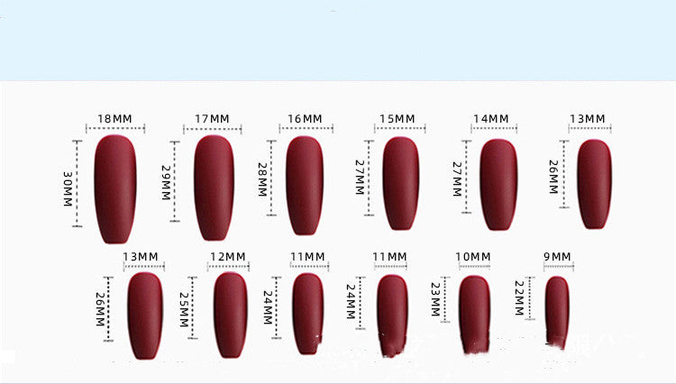 Long Handmade Finger Nail Tip Detachable Wear Nail Tip Ballet Nail Fake Nail Patch Finished Product