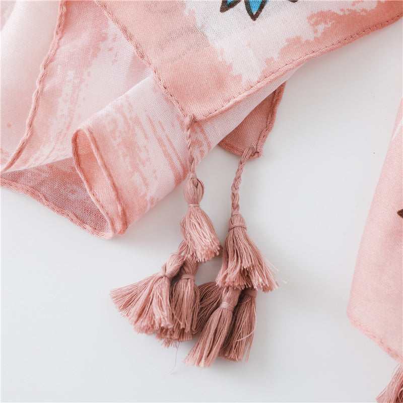 Scarf Summer Women Cotton And Linen Gauze