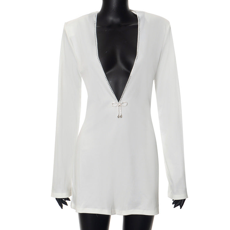 Women's Autumn And Winter New Long-sleeved Hot Girl Dress