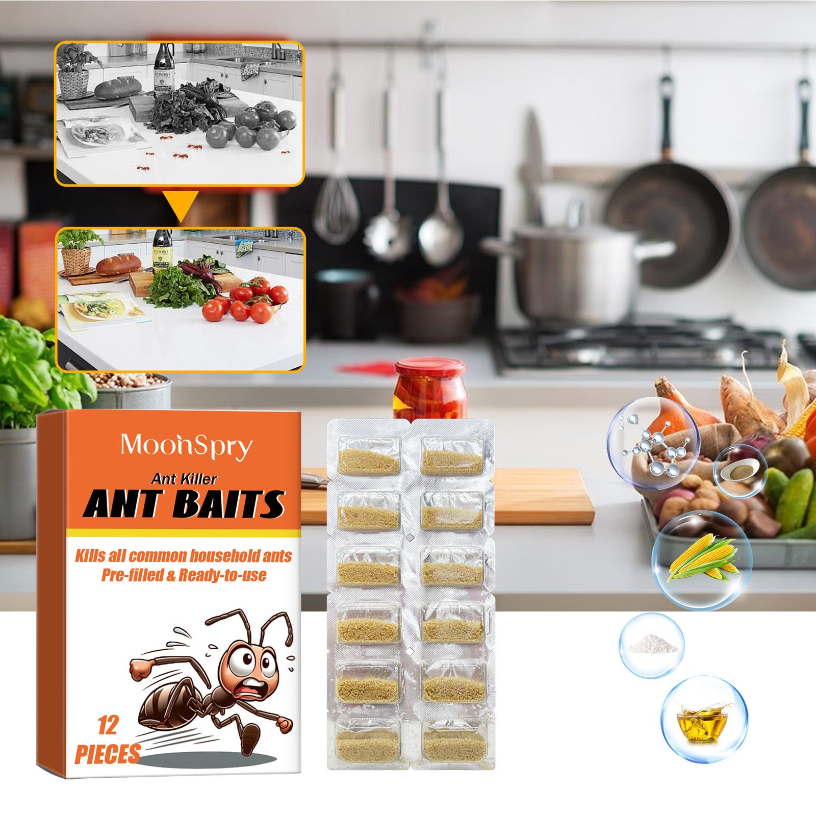 Ant Lure Powder Multi-Effect Universal Insecticide Attractant