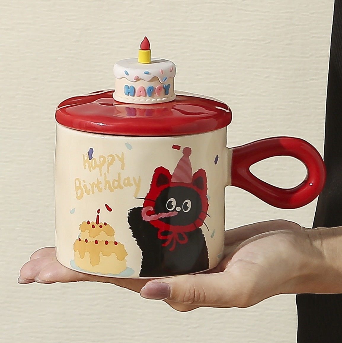 Gift Box With Hand Gift Birthday Gift Breakfast Cup