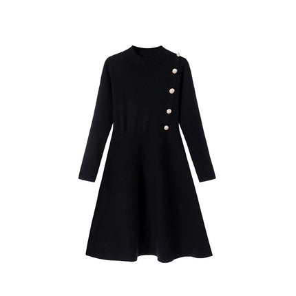Classic Style Knitted Dress Women