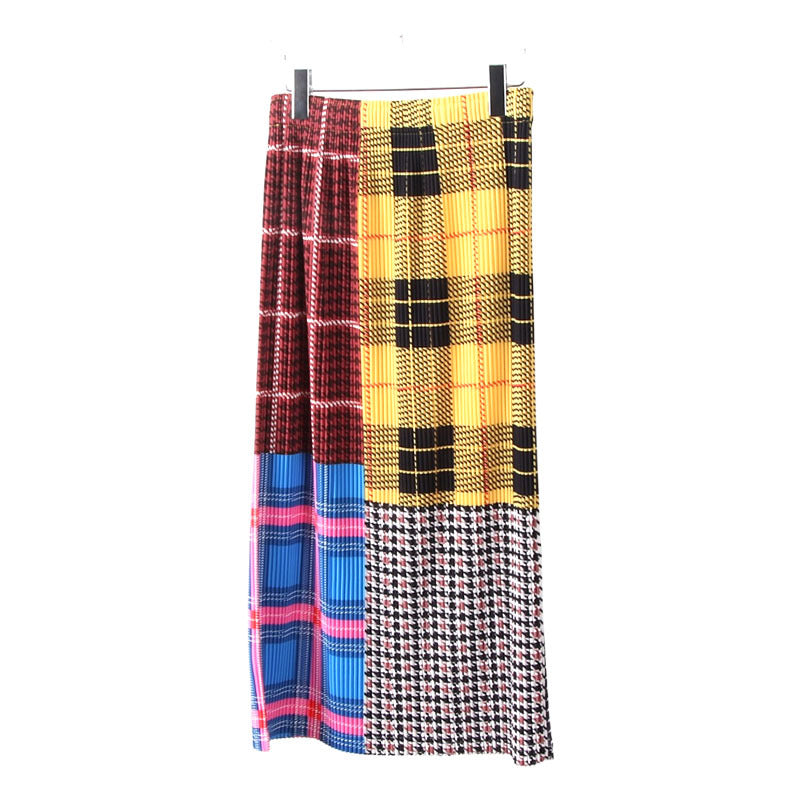 Autumn And Winter Thick Design Sense Niche Side Slit Mid-length Hip Skirt