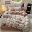 Washed Cotton Printed Four-piece Bedding Set