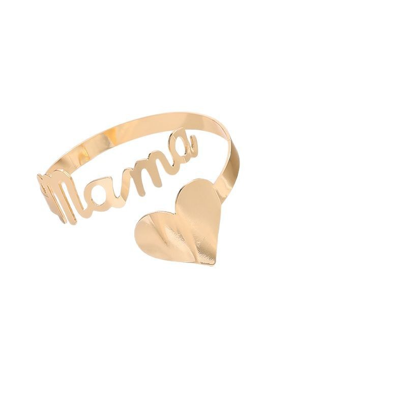 European And American Letters Mama Bracelet Ring Suit