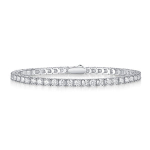 Unique Luxury Fashion Mosan Diamond S925 Silver Bracelet