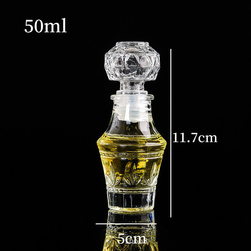 Creative Transparent Glass Wine Bottle