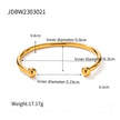 18K Gold Stainless Steel Classic Ball Bracelet
