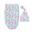 Baby Sleeping Bag Knotted Beanie Baby Sleeping Bag Hair Band Set
