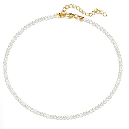 Simple Pearl Necklace Clavicle
