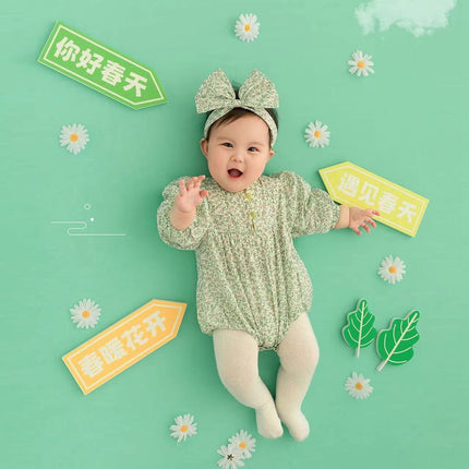 Meet Spring 100 Days Baby Photo Clothes New Studio Clothing Authentic