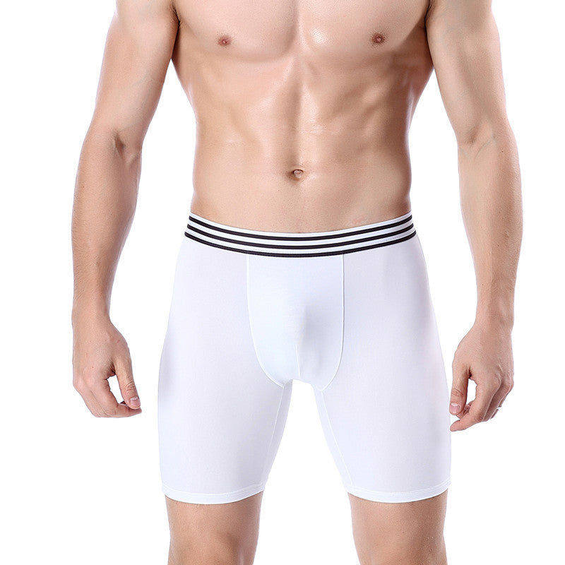Men's Sports Lengthened Cotton Running Boxer Underwear