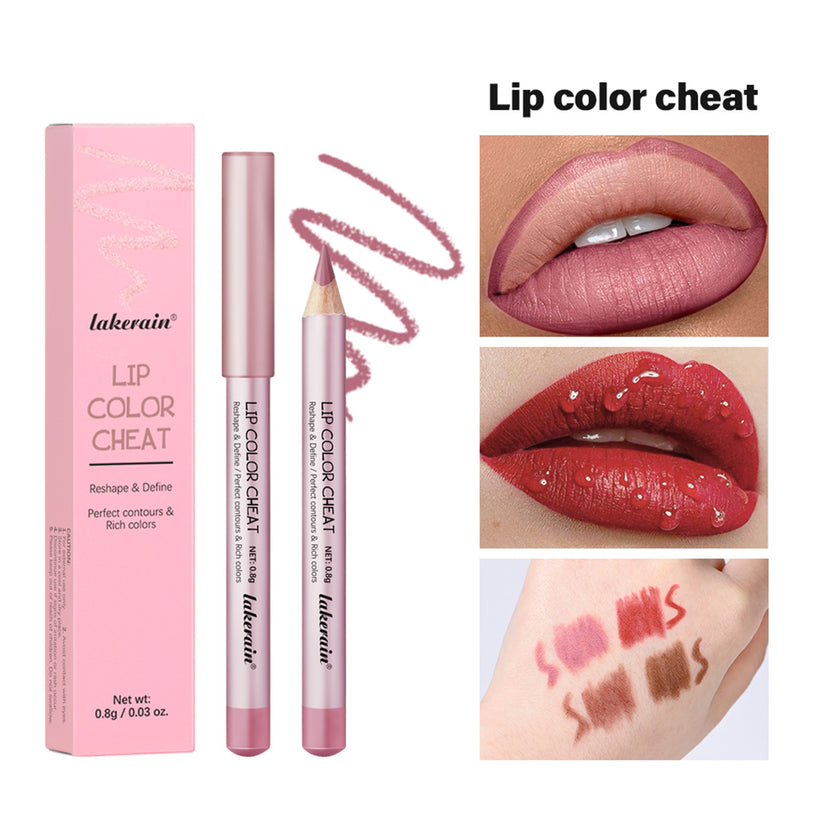 Mini Wooden Pole Lip Liner Long Lasting Matte