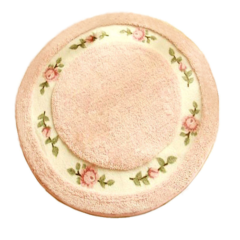 Pastoral Rose Round Carpet Floor Mat
