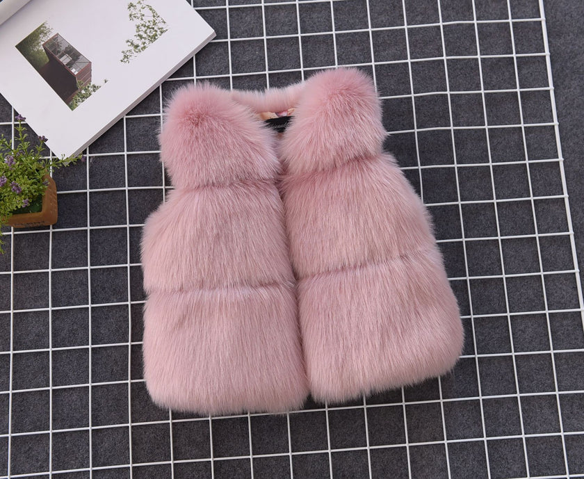 Fur Vest Short Thickened Cotton-padded Coat