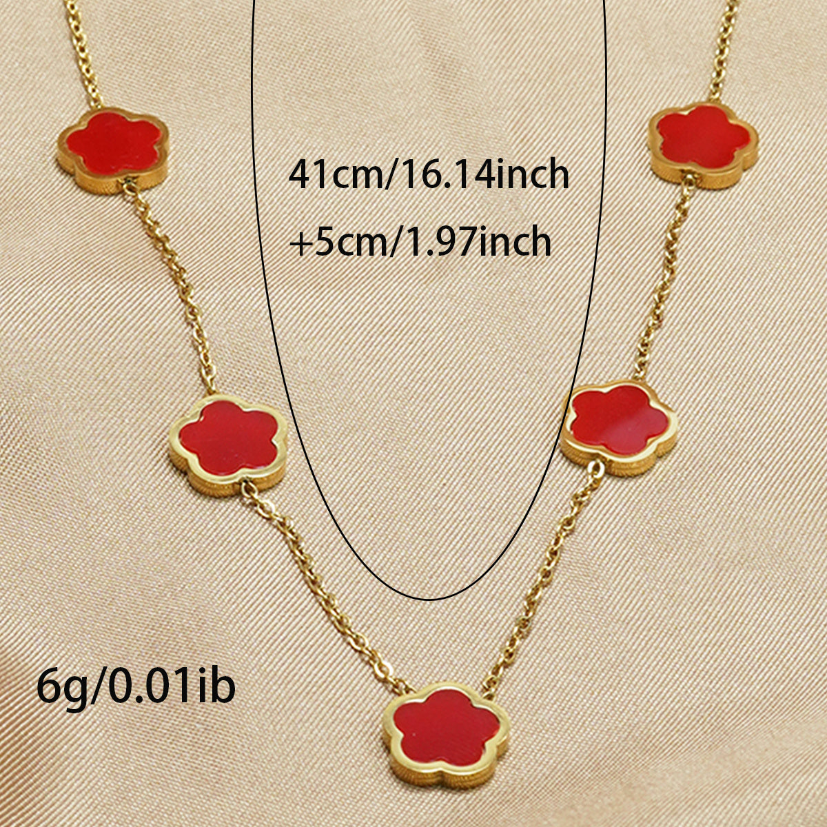 Lxalry 18K Gold Plated Five Leaf Clover Necklace   Modern Minimalist Stainless Steel Jewelry Hypoallergenic  Tarnish-Free Gift For Women Wife Mom  Everyday Luxury With Golden Aura