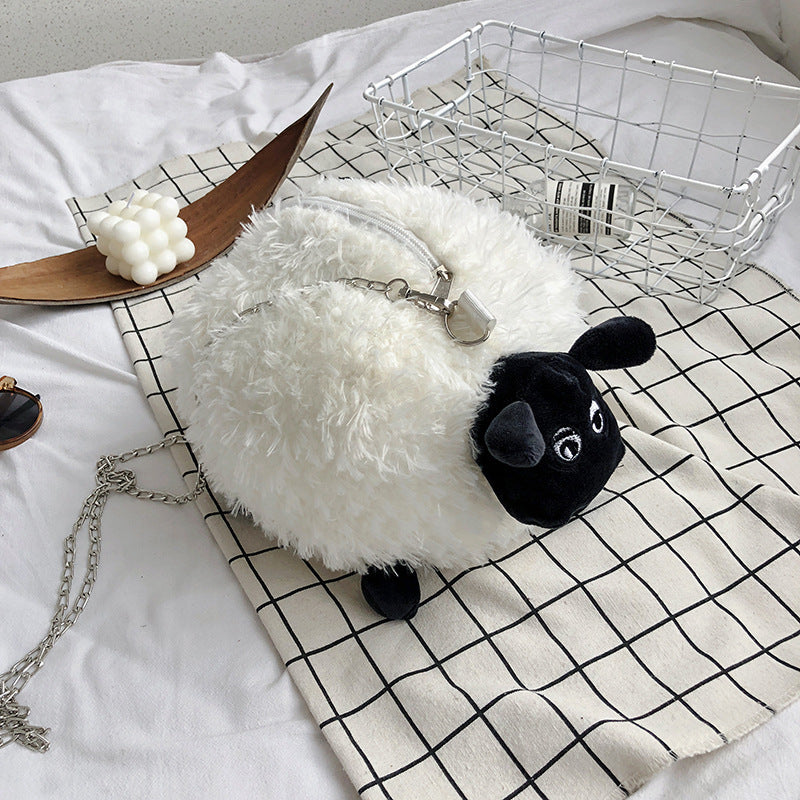 Cute Ins Cartoon Doll Shoulder Bag Female Personality Doll Single Shoulder Messenger Bag Ugly Student Plush Bag
