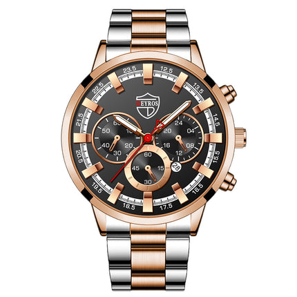 Men's Fashion Business Calendar Luminous Quartz Watch