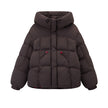 Fashion Hooded Warm Short Cotton Jacket Women