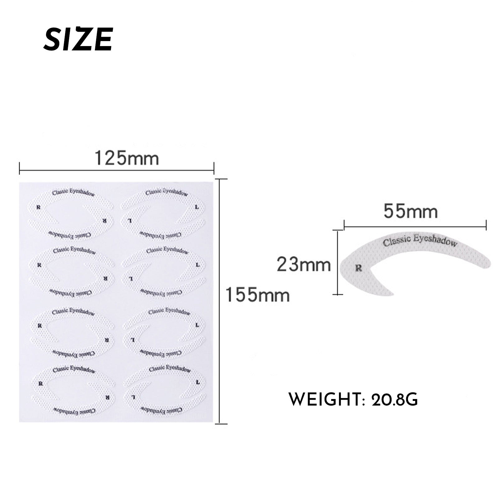 New Eyeliner Eye Makeup Eyeshadow Makeup Template Makeup Sticker 4 Pieces Reusable And Flexible Eyeliner Tape & Eyeshadow