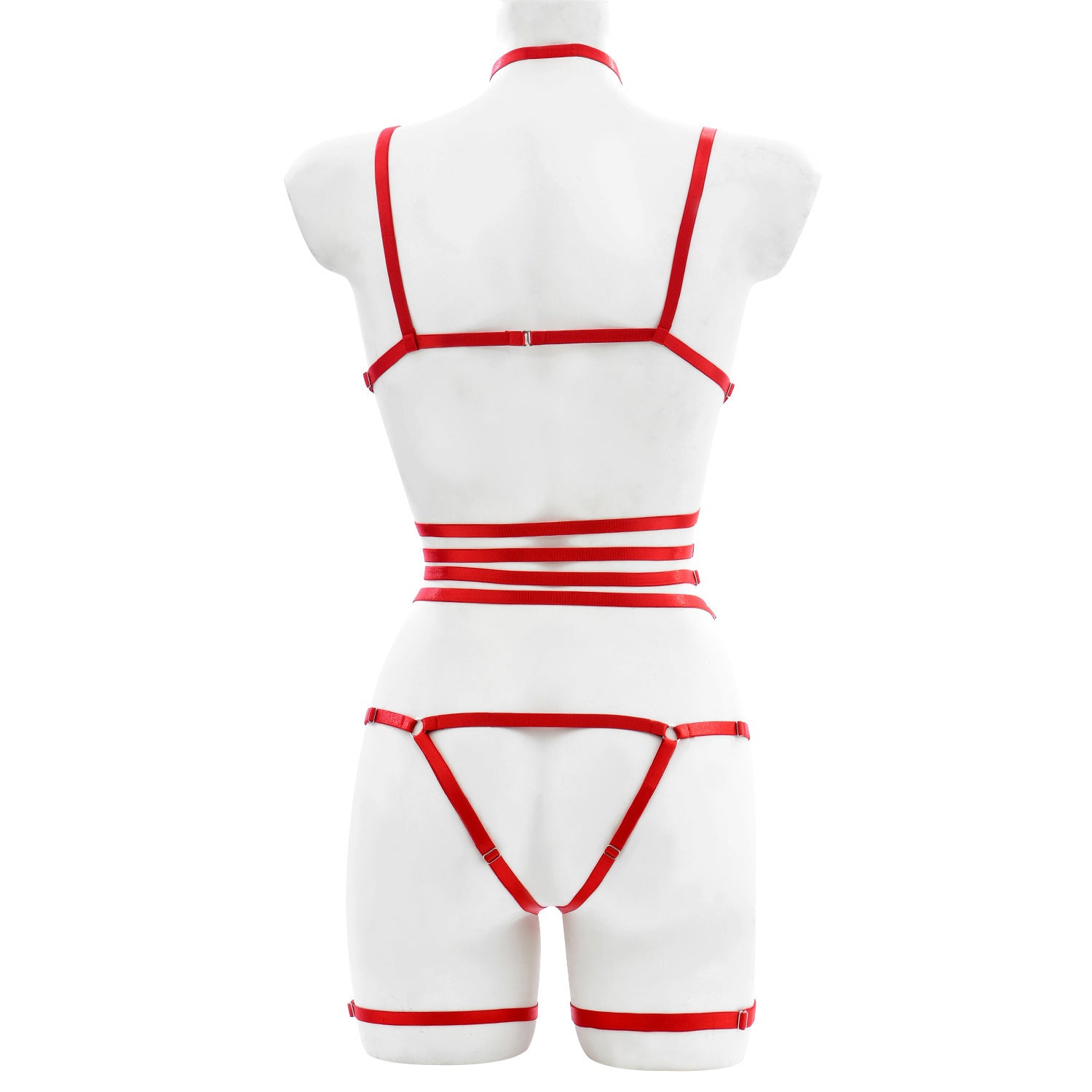Women's Multi-color Lace-up Underwear Set