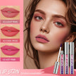 Silver Tube Tear And Pull Lip Gloss Not Smudge No Stain On Cup Matte Moisturizing