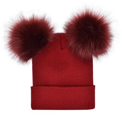 Fashion Women's Double   Woolen Hat