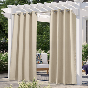 Solid Color Outdoor Waterproof And Sun Protection UV Protection High Precision Black Silk Shading Curtain