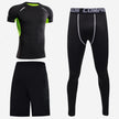 Long Sleeve Men's Fitness Clothes Three Piece Suit