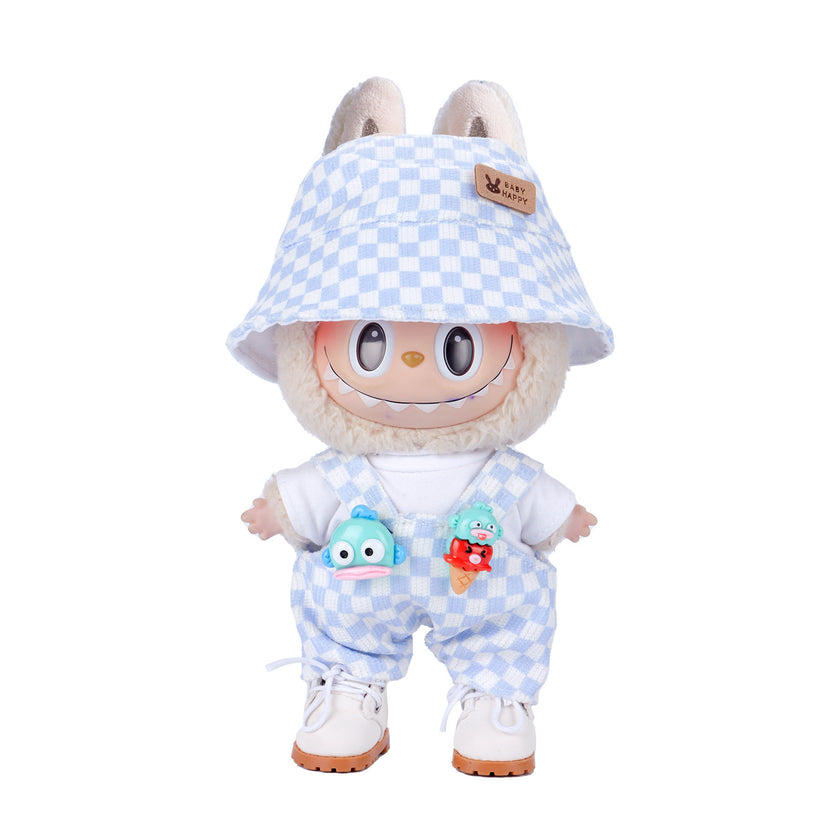 17CM Bucket Hat Underwear Hanging Blouse And Pants Doll Clothes