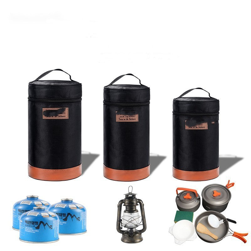 Large Capacity Cylindrical Storage Bag For Outdoor Camping Portability