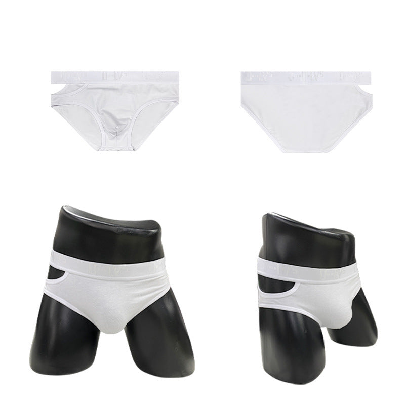 Sports Cotton Breathable Side Hollow Briefs