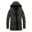 Hooded warm coat