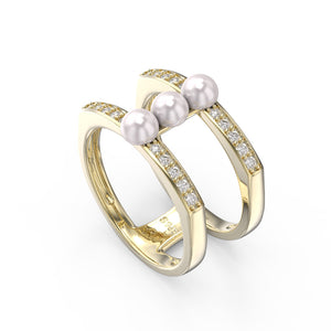 Natural Pearl Ring S925 Silver Index Finger