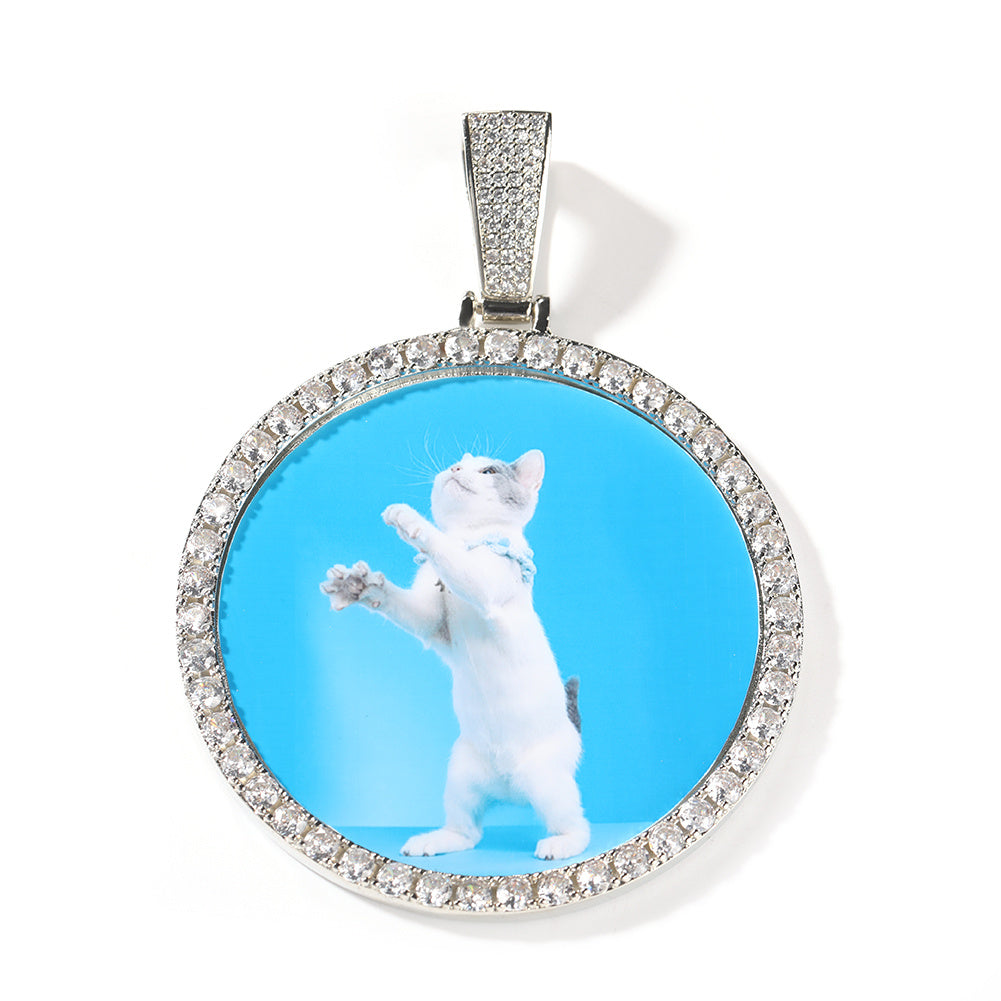 Women's DIY Commemorative Photo Necklace