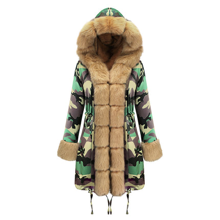 Plus Velvet Warmth And Thick Mid-length Cotton Coat