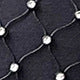Women's Fashionable Slim-fit Diamond Super Shiny Ostrich Fur Rhinestone Fishnet Top